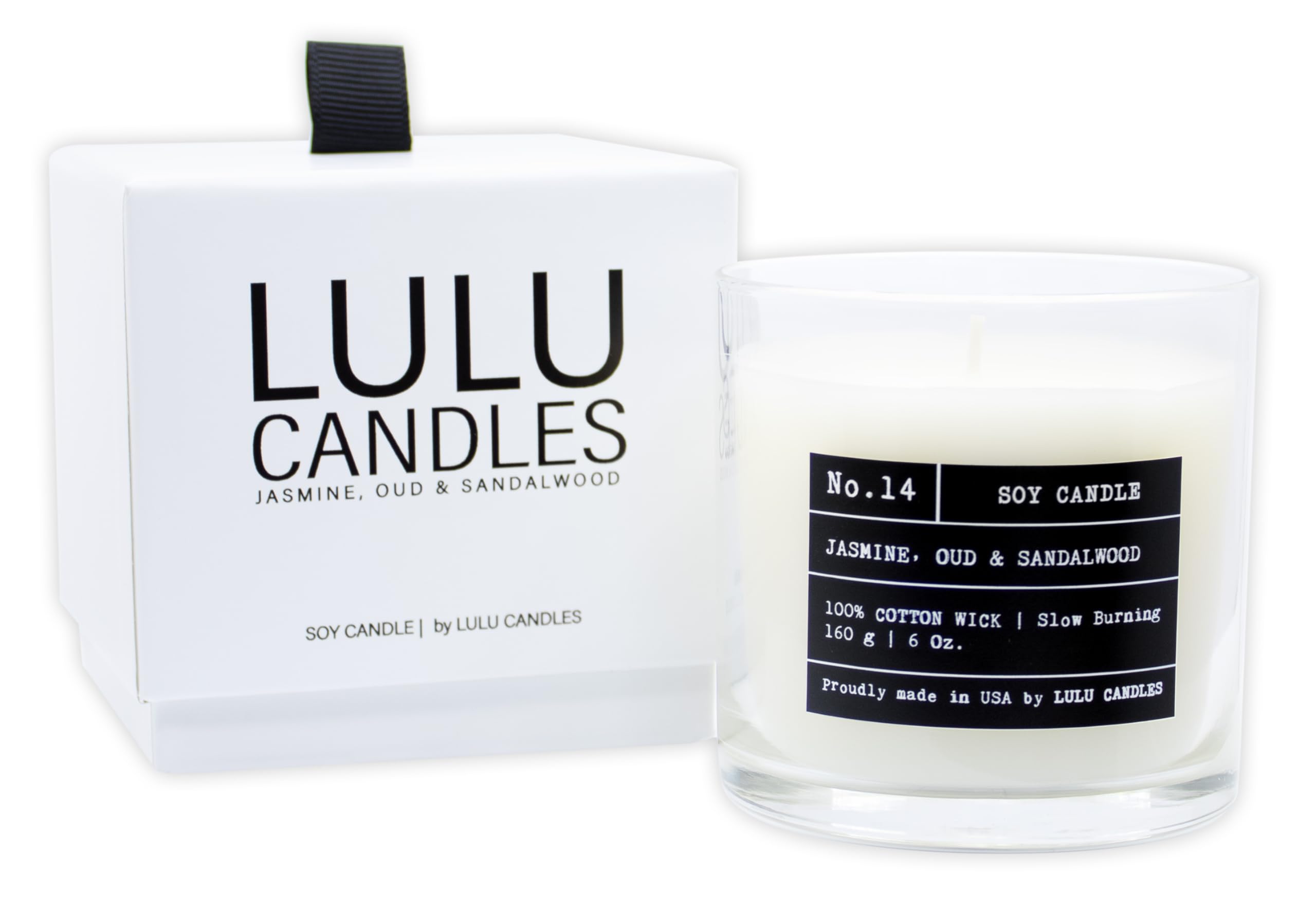 Lulu Candles | Vanilla Oak | Luxury Scented Soy Jar Candle | Hand Poured in The USA | Highly Scented & Long Lasting- 9 Oz.