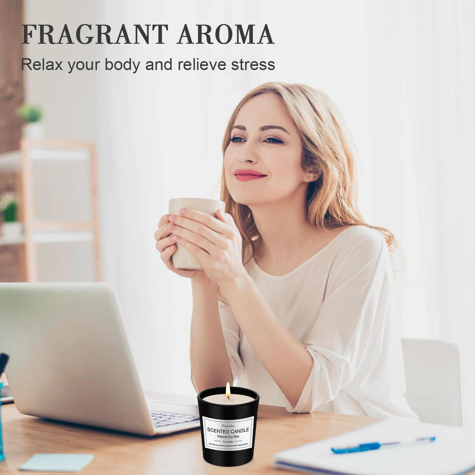 12 Pack Scented Candles Gifts Set for Women and Men, Candles for Home Scented, Natural Soy Wax 180H Long Burning, Aromatherapy Candle Bulk Gift Set for Women Christmas Birthday Thanksgiving Mother