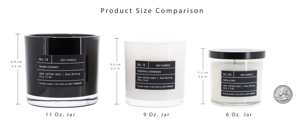 Lulu Candles | Vanilla Oak | Luxury Scented Soy Jar Candle | Hand Poured in The USA | Highly Scented & Long Lasting- 9 Oz.