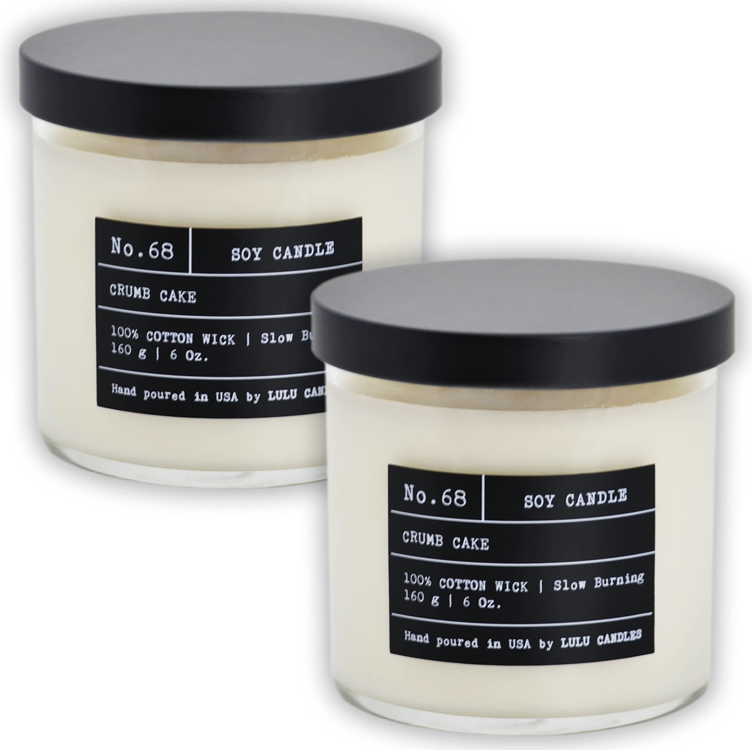 Lulu Candles | Vanilla Oak | Luxury Scented Soy Jar Candle | Hand Poured in The USA | Highly Scented & Long Lasting- 9 Oz.