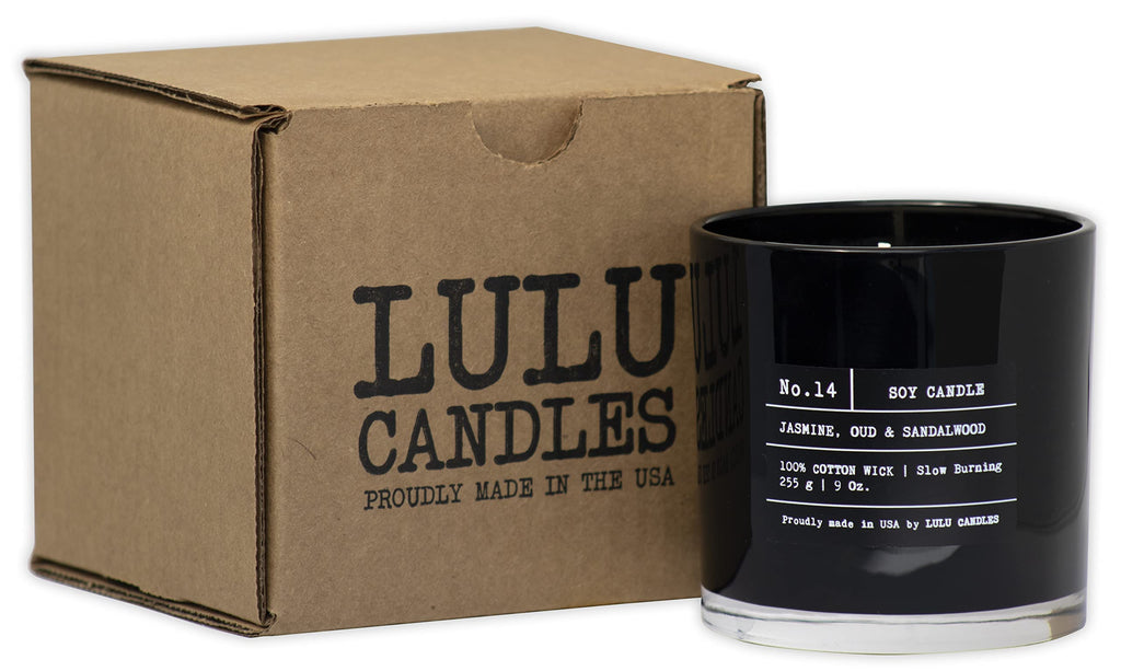 Lulu Candles | Vanilla Oak | Luxury Scented Soy Jar Candle | Hand Poured in The USA | Highly Scented & Long Lasting- 9 Oz.