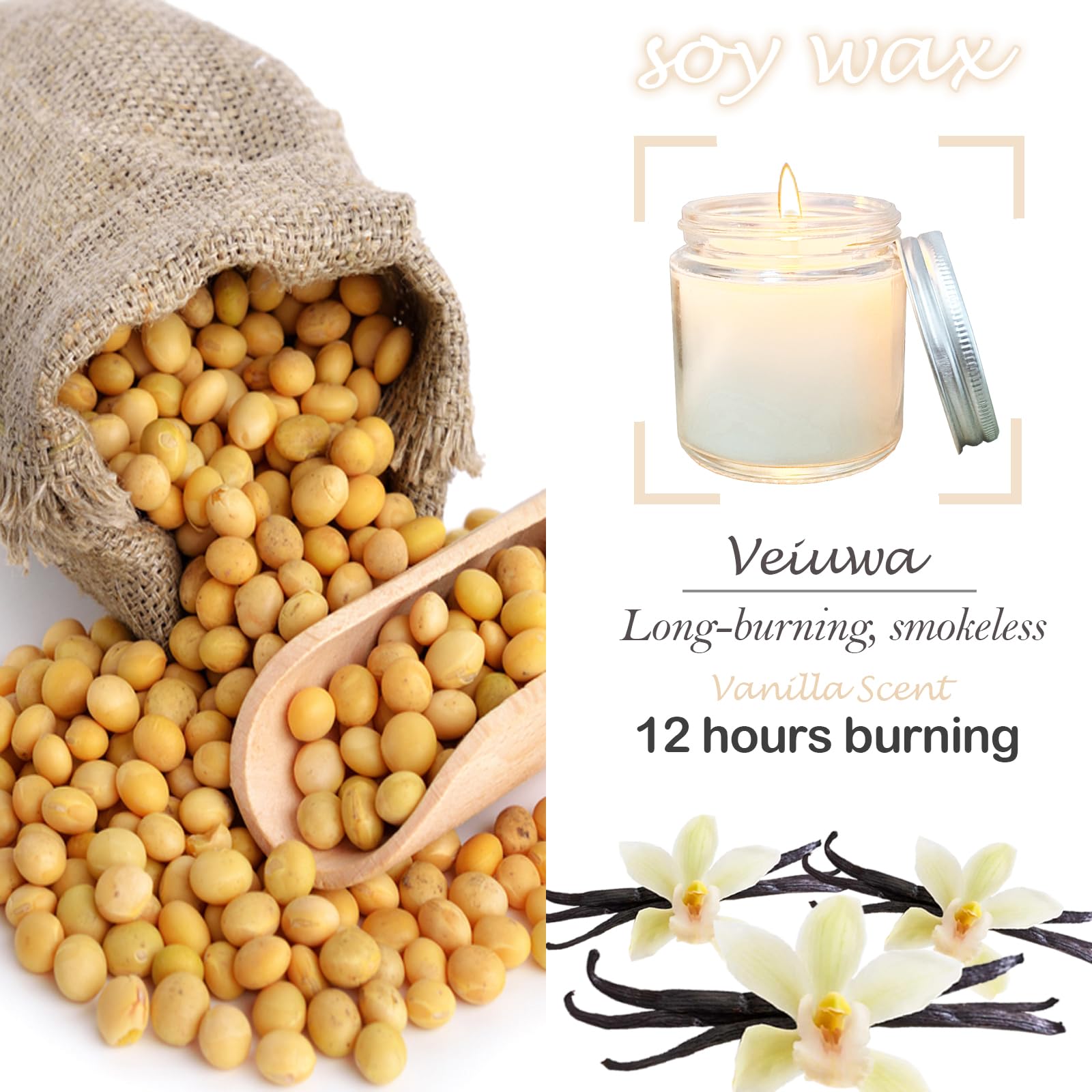 24 Pcs 4 Oz Mini White Soy Candles,Lavender Scented Candles Set,Bulk Aromatherapy Candle,Great Stress Relieving Scented Candle for Girls as a Gift for Birthdays, Weddings and More!