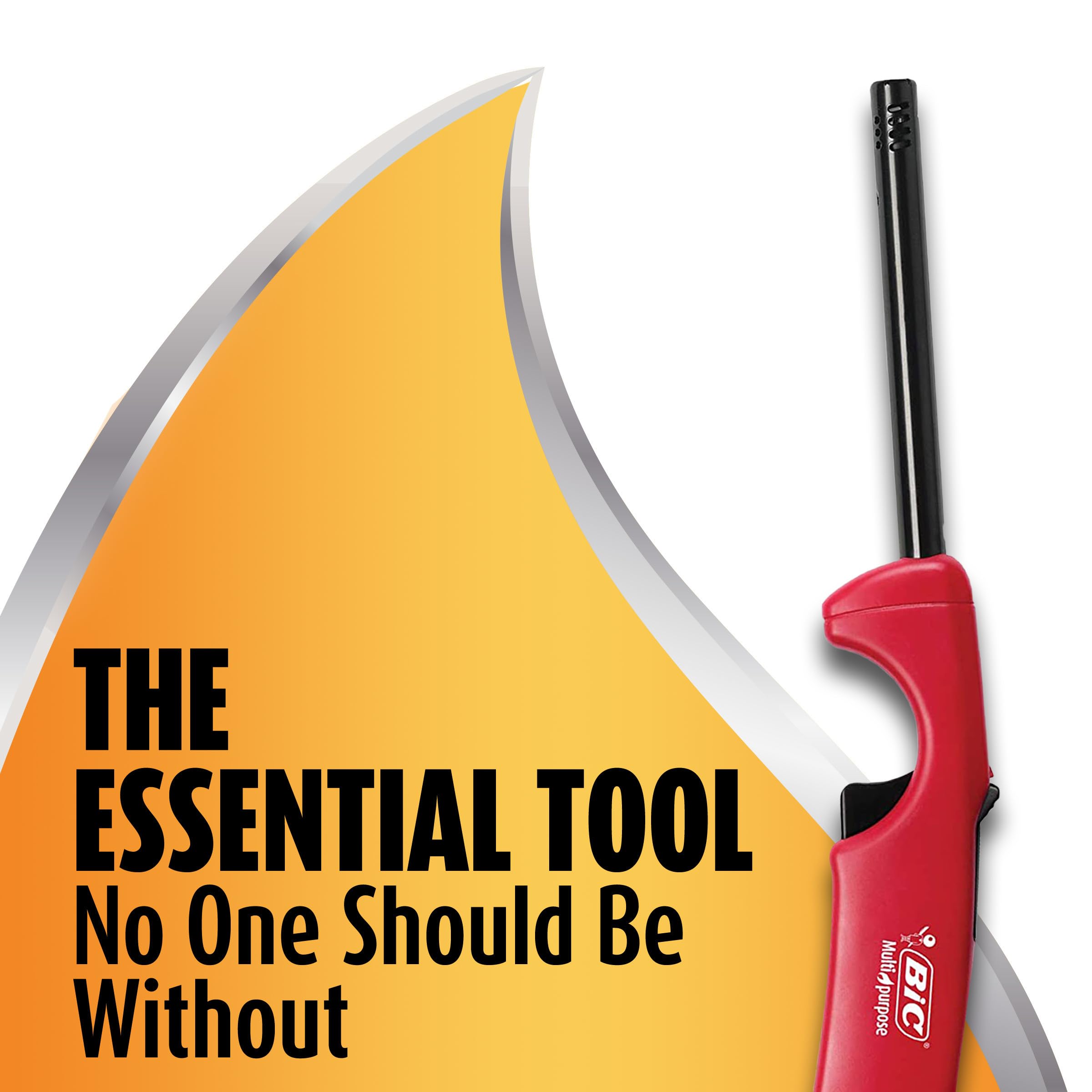 BIC Multi-Purpose Classic Edition Lighters, Great for Candles and Fireplaces, Assorted Colors, 4-Pack (Colors May Vary)