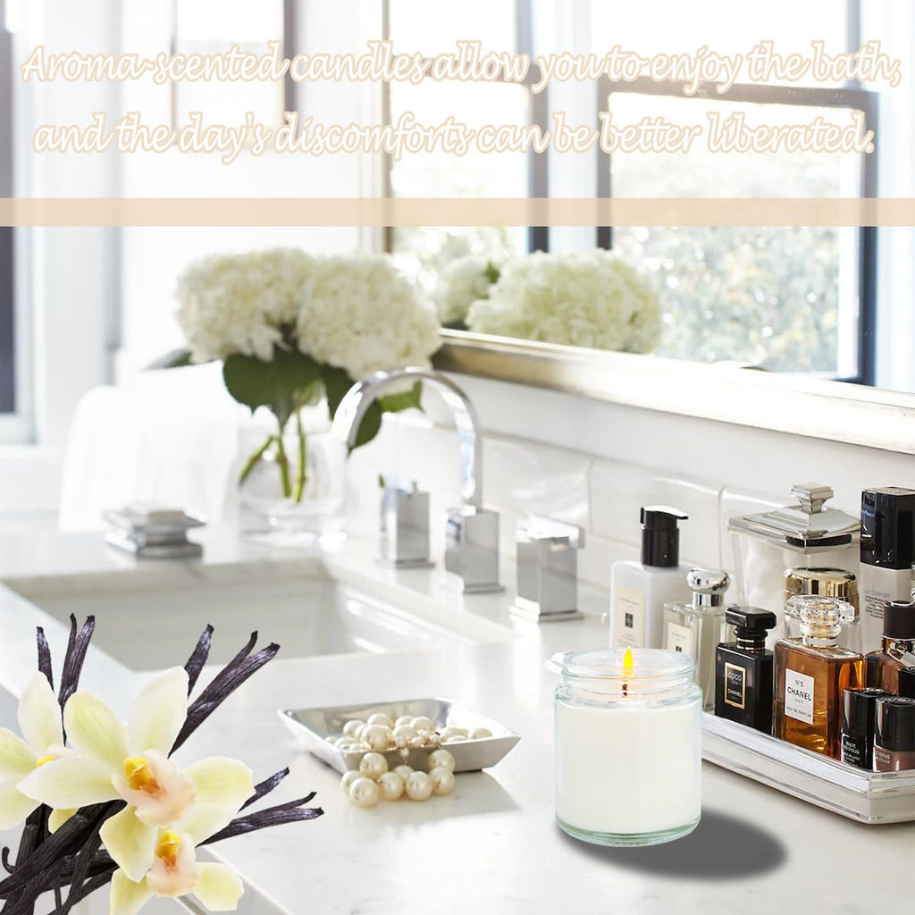 24 Pcs 4 Oz Mini White Soy Candles,Lavender Scented Candles Set,Bulk Aromatherapy Candle,Great Stress Relieving Scented Candle for Girls as a Gift for Birthdays, Weddings and More!